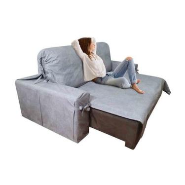 Imagem de Capa de sofá Retrátil 3 lugares Impermeável até 2,65m - Mistero, Grafi