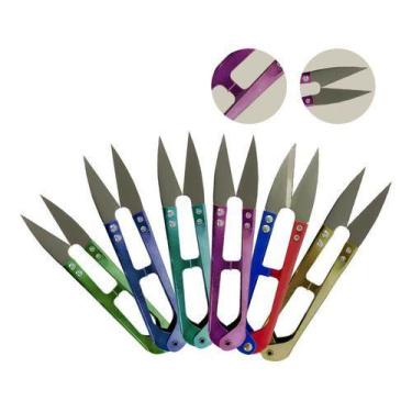 Imagem de Kit 6 Tesouras Metal Arremate De Linhas Acabamentos Bordados - Artmak