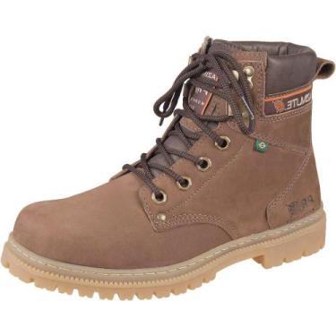 Imagem de Bota Adventure Cano Médio Couro Nobuck Azimute - Pedra - Caqui, 35