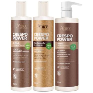 Imagem de Kit Apse Crespo Power Shampoo + Condicionador + Gelatina Umidificadora