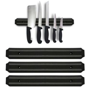 Imagem de Kit 3 Barra Magnetica Suporte De Parede P/ Facas Ferramentas - Alley C