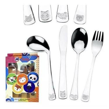Imagem de Jogo de talheres infantil 4 pc - Tesla Store