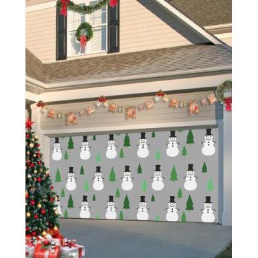 Imagem de Capa de banner de porta de garagem Cantando no Natal 183x396cm - Singi