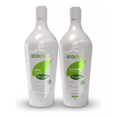 Imagem de Ecoplus escova progressiva óleo de argan kit 1 L