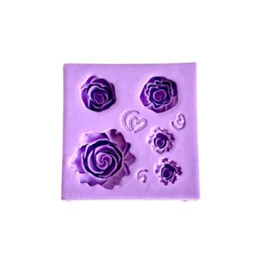 Imagem de F1720 molde de silicone flores confeitaria biscuit - confeitaria dos m