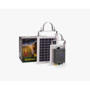 Imagem de Aparelho De Choque Rural Solar 20km 0,12 Joules Zebu bateria interna d