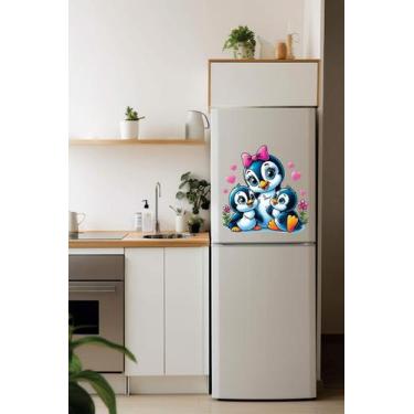Imagem de Adesivo de Geladeira Pinguim Mod27 - Lojinha da Luc Adesivos