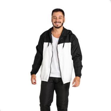 Imagem de Blusa Corta Vento Masculina TechMalhas Motoqueiros Caminhada, Branco, 