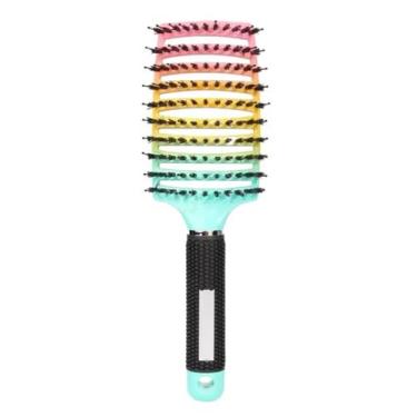 Imagem de Escova De Cabelo Com Cerdas De Nylon e javali Desembaraça  - Poderosa 