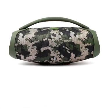 Imagem de Caixa de Som Portátil Super X3 Sem Fio Bluetooth, Resistente a'Água, Alto-Falantes, Rádio FM, Camuflada