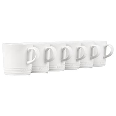 Imagem de Le Creuset Conjunto de 6 canecas London, 340 g cada, branco
