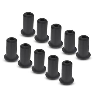 Imagem de Kit de roteamento de cabos para Starlink, cabo de silicone para alimentação através de buchas, ilhós de parede para cabo da série Starlink 1,9 cm de diâmetro (preto)