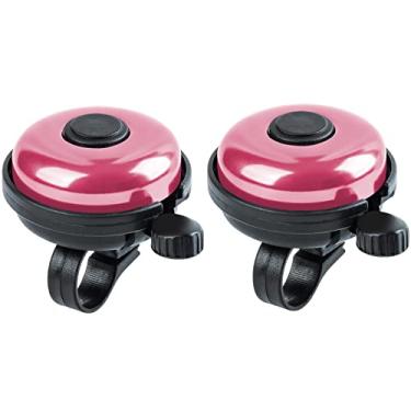 Imagem de Xthuge Campainha de Bicicleta Clássica, Campainha de Bicicleta de Alumínio, Som Alto, Nítido E Claro, Campainha de Bicicleta para Adultos E Crianças (Rosa-Mão Direita, Uso com 2 Unidades)