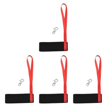 Imagem de Deevoka 4Pcs Sport Glove Straps Ski Accessories com botões de metal Luva Leash Wrist Straps Ski Luva Algemas para montanhismo, Mulheres