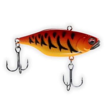 Imagem de U.S.A. BASS TACKLE Isca dura de acabamento premium M-Series Lipless Crankbait com ganchos de agudos do proprietário para pesca de robalo gigante largemouth Smallmouth (Delta Craw, M-75)