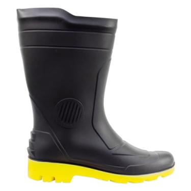 Imagem de Bota Galocha de Borracha Cano Médio Pvc Pega Forte Grendene Sola Amarela (40)