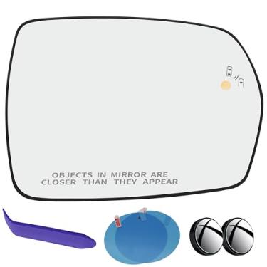 Imagem de EAP Vidro espelhado lateral do passageiro compatível com Ford Edge 2015-2019, aquecido com ponto cego JT4Z17K707D FT4Z17K707C JT4Z17K707B