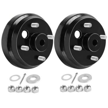 Imagem de Carrinho de golfe EZGO Tambor de freio para EZGO TXT 1982-Up carrinho de golfe elétrico substitui OEM #19186-G1, 2 peças