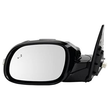 Imagem de TRQ Espelho Power Aquecido Ponto Cego Sinal Power Fold LH Tinta para combinar com Kia Soul 2017-2019