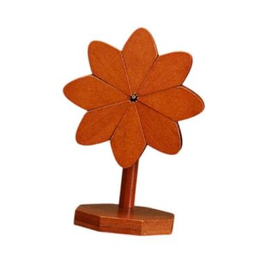 Imagem de YWJLQH 4x esteiras de mesa de bambu novidade antiderrapante ornamento pote titular isolamento esteiras coasters para pratos tigela utensílios pote, Cor Noz