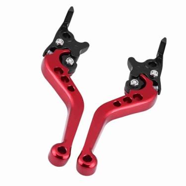 Imagem de Keenso 1 par de alavancas de freio de motocicleta, 22 mm alavanca de freio disco duplo para GY6 Xmax 400 (vermelho)