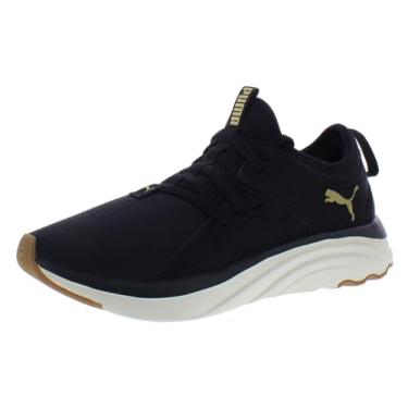 Imagem de PUMA Tênis de corrida masculino Softride Sophia, Puma Black-puma Team ouro-marshmallow, 34