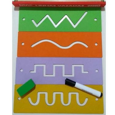 Imagem de Conj. Placas Vazadas + Mini Lousa - Coordenação - Brinque&Leia