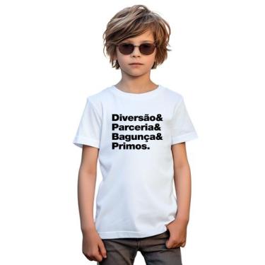 Imagem de Camiseta Diversão Parceria Bagunça Primos Camisa Personalizada Blusa I