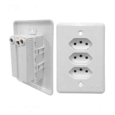 Imagem de Tomada Ilumi Stylus Tripla (3 Tom ) 20a 250v 201211