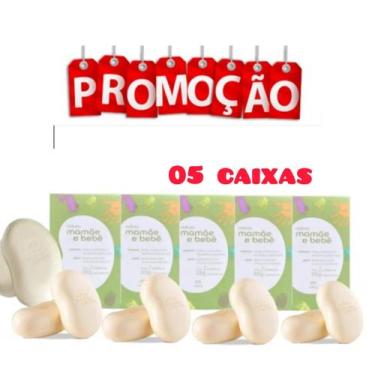 Imagem de Kit 05 Caixa De Sabonete Infantil Natura Mamãe Bebê 2un Cada