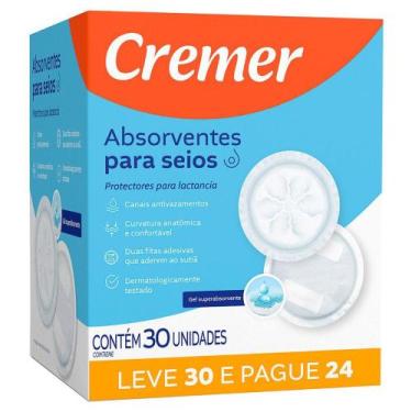 Imagem de Absorvente para seios cremer leve 30 pague 24 un