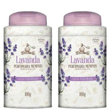Imagem de Kit 2 Talco Perfumado Alma De Flores Lavanda 100G - Memphis