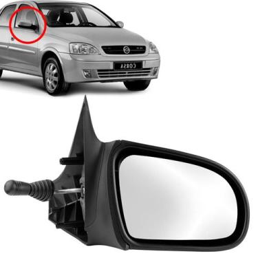 Imagem de Retrovisor Manual Controle Corsa Classic 2003 2004 2005 2006 2007 2008