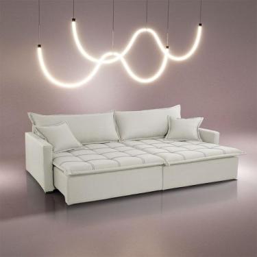 Imagem de Sofá Cama Flora 02 Módulos de 90cm Br 15cm Meu Sofá Online, A302 LINHO