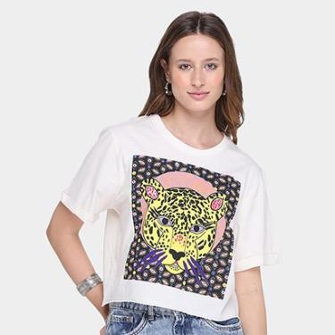 Imagem de Camiseta All Is Love Cropped Onça Feminina-Feminino