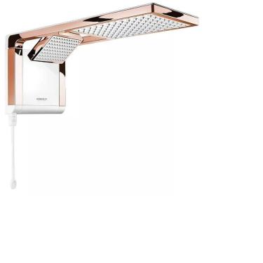 Imagem de Ducha Acqua Duo Ultra Branca e Rose Gold 7.800W 220V - Lorenzetti