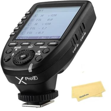 Imagem de GODOX Disparador de flash sem fio Xpro-F Xpro TTL 2.4G para câmeras Fuji Fujifilm, sincronização de alta velocidade 1/8000s, função manual de conversão TCM, tela grande de LED, 5 botões de grupo