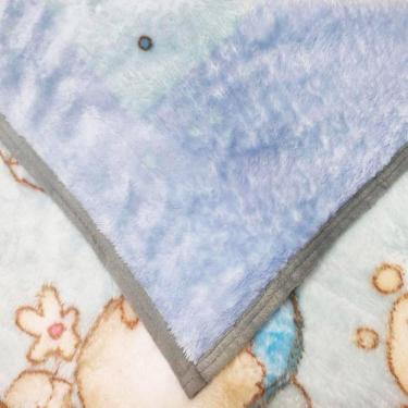 Imagem de Cobertor Raschel Para Berço 500g-m² 80x110cm Ursinho Realce Premium Sultan