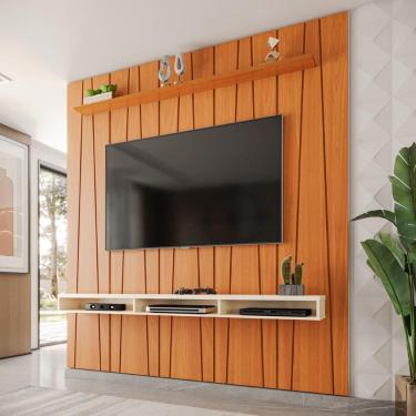 Imagem de Painel Ripado Horizon para TV Até 75 Polegadas com Nicho 225cm