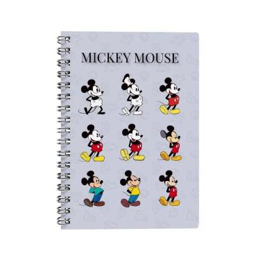 Imagem de Caderno Universitário Capa Dura 1 Matéria Disney Mickey Mouse Cinza - School Basics
