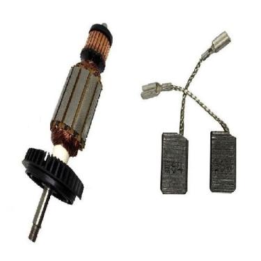 Imagem de Kit, induzido 220V e par escova de carvão p/esmer. GWS 9-125 - Bosch