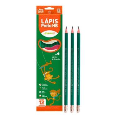 Imagem de Lapis Preto HB Com Borracha Caixa 12 Unidades - Leo & Leo - Leonora