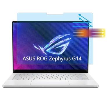 Imagem de MUBUY-GOL Pacote com 2 protetores de tela antirreflexo antiluz azul para laptop ASUS ROG Zephyrus G14 2025-2024 filtro de proteção ocular antiimpressão digital
