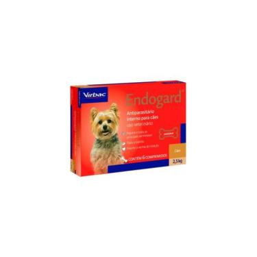 Imagem de Vermífugo para cães peq porte contra vermes endogard 2,5kg 6 comp virb