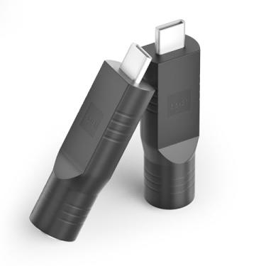 Imagem de Gunovy 2 Pcs Starlink Mini Cabo Adaptador Dc Para Conversor Usb Tipo C Para Starlink Mini Acessórios Entrada 20 V Tipo C Macho Para Dc 5,5 X 2,1 Mm Fêmea Adaptador De Energia Funciona Com Fonte Pd D