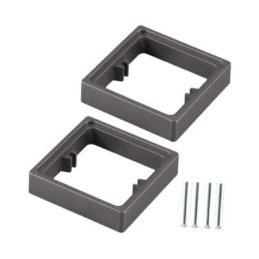 Imagem de Bothyi Spacers de placa de moldura de soquete 2x espaçadores de placa de parede com parafusos Caixa de cabos Acelando acessórios para o escritório da escola, Cinza