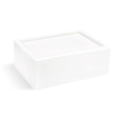 Imagem de Crafter's Choice Base de sabão premium para derreter e derramar glicerina para fazer sabão e projetos de artesanato DIY, bloco de 900 g (seda tossah)