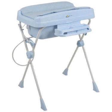 Imagem de Banheira de Bebê com Trocador Burigotto Millenia + Baby Blue, Azul