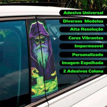 Imagem de Adesivo Personalizado Para Coluna Porta Carro Decorativo 28 - Resitank