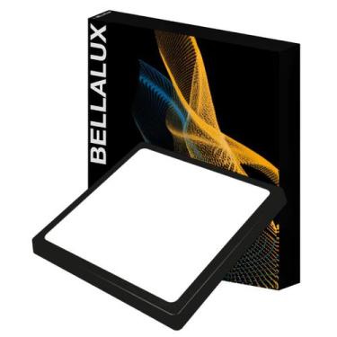 Imagem de Luminaria Led Quadrada Sobrepor Preta 18W Bivolt Bellalux - OSRAM, Bra